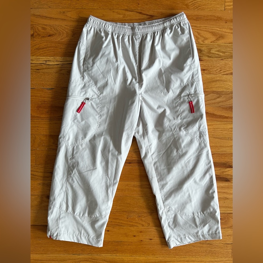 Vintage Wilson Tan Track Capri Pants Y2K